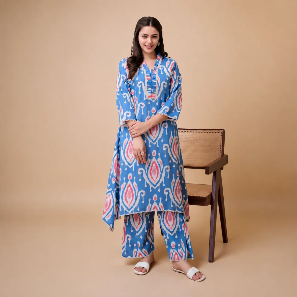 Sky Glow Ikat 2-Piece Set